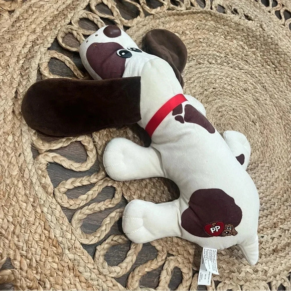 Pound Puppies Plush 17" Hasbro White with Spots with Name Tag Collar Stuffed - Picture 4 of 5